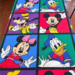 Vintage 90s Disney Color Block Comforter